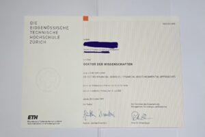 ETH Zurich fake degree diploma
