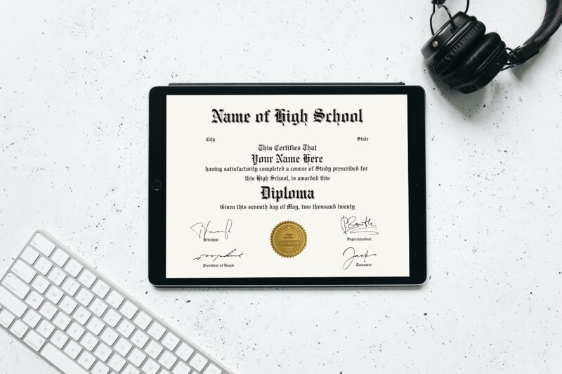 replica diploma and transcripts